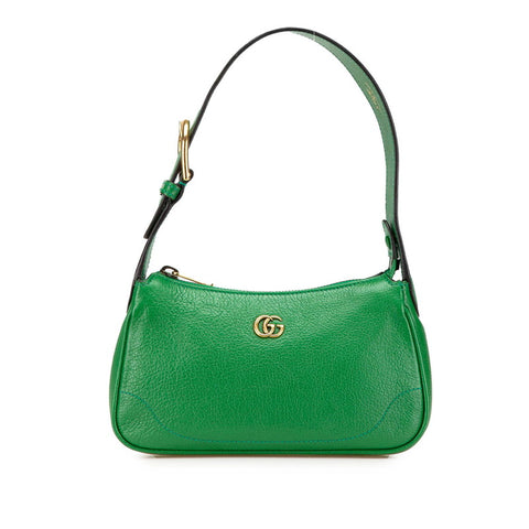 グッチ GGマーモント アフロディーテ ミニショルダーバッグ 739076 グリーン レザー レディース GUCCI 【中古】
