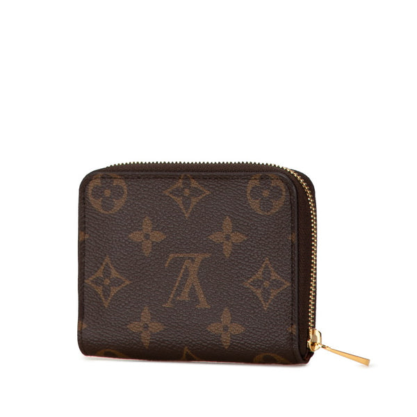 ルイ ヴィトン モノグラム ジッピー コインパース コインケース M60067 ブラウン PVC レザー レディース LOUIS VUITTON 【中古】