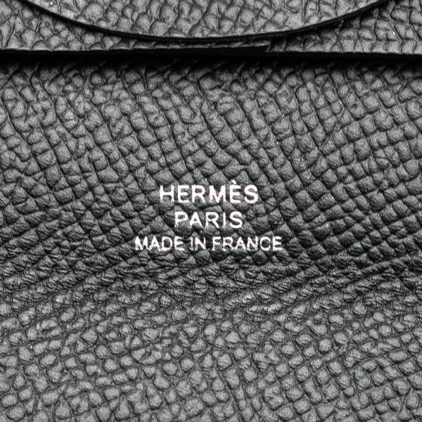 エルメス バスティア コインケース ノワール ブラック ヴォーエプソン レディース HERMES 【中古】