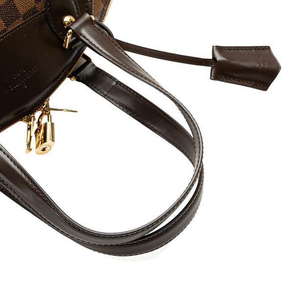 ルイ ヴィトン ダミエ ヴェローナPM ハンドバッグ N41117 ブラウン PVC レザー レディース LOUIS VUITTON 【中古】