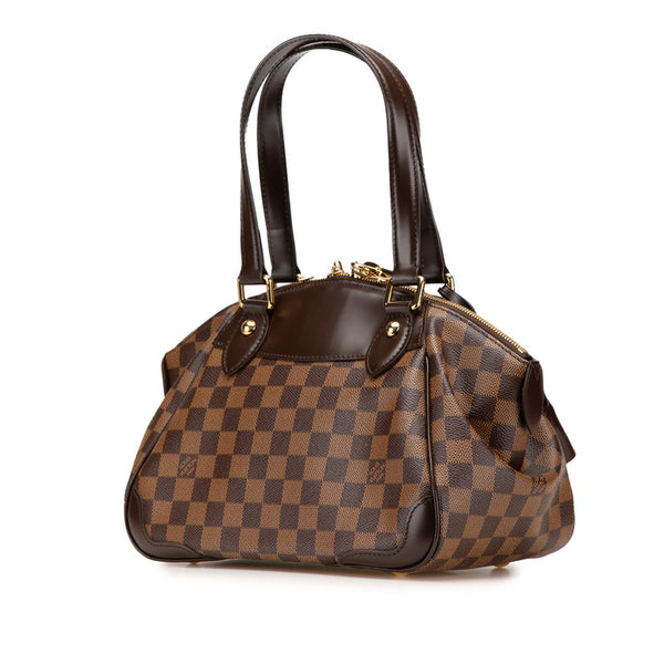 ルイ ヴィトン ダミエ ヴェローナPM ハンドバッグ N41117 ブラウン PVC レザー レディース LOUIS VUITTON 【中古】