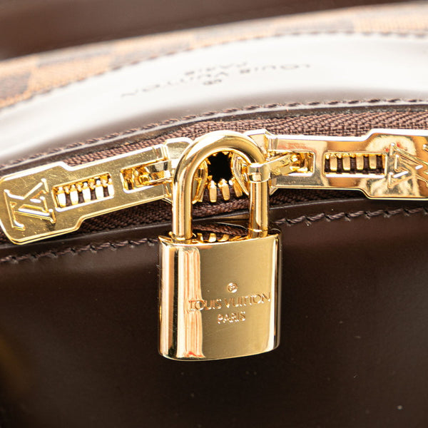 ルイ ヴィトン ダミエ ヴェローナPM ハンドバッグ N41117 ブラウン PVC レザー レディース LOUIS VUITTON 【中古】