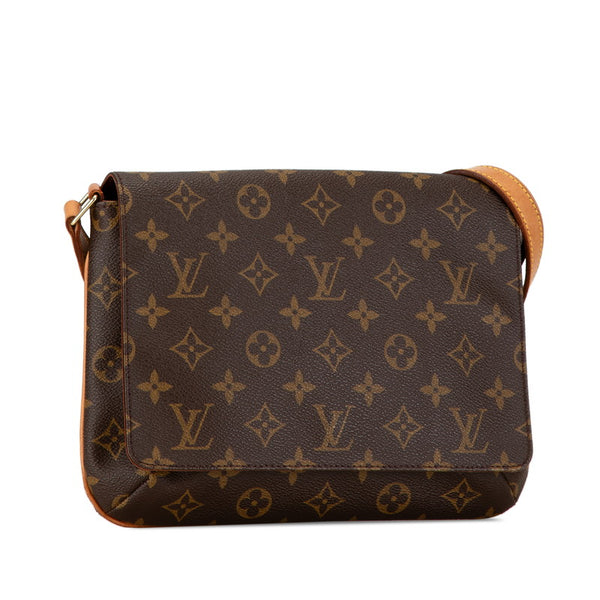 ルイ ヴィトン モノグラム ミュゼット タンゴ ショート ショルダーバッグ M51257 ブラウン PVC レザー レディース LOUIS VUITTON 【中古】