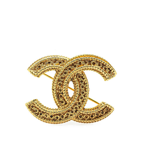 シャネル ヴィンテージ ココマーク ブローチ ゴールド メッキ レディース CHANEL 【中古】