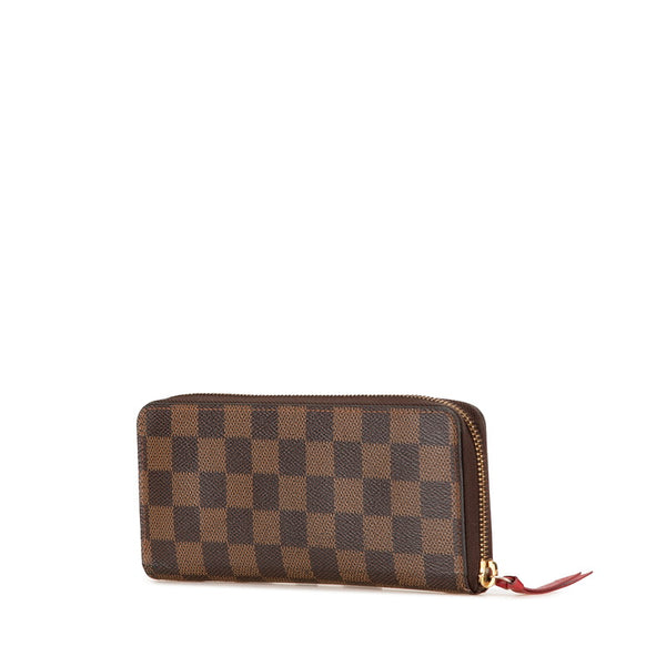 ルイ ヴィトン ダミエ ポルトフォイユ クレマンス 長財布 N60534 ブラウン PVC レザー レディース LOUIS VUITTON 【中古】