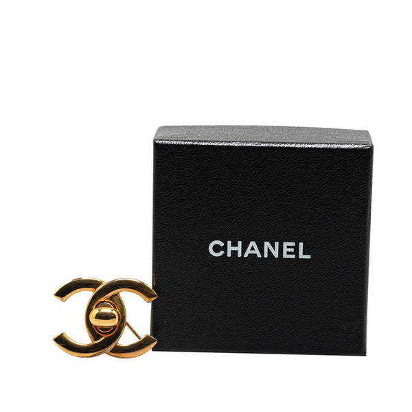 シャネル ココマーク ターンロック ブローチ ゴールド メッキ レディース CHANEL 【中古】