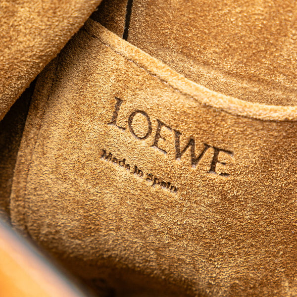 ロエベ ゲート トップハンドルミニ ハンドバッグ ショルダーバッグ 2WAY ブラウン レザー レディース LOEWE 【中古】