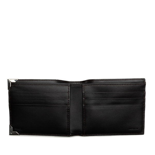フェンディ ズッカ 札入れ 7M0165 ブラウン キャンバス レディース FENDI 【中古】