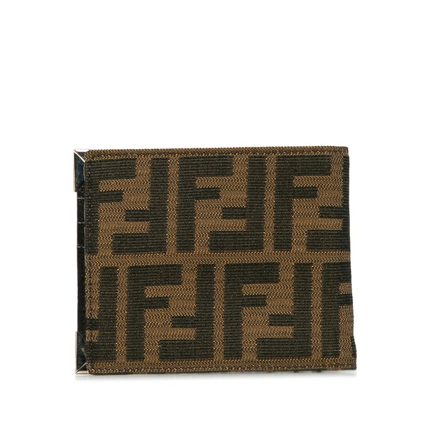 フェンディ ズッカ 札入れ 7M0165 ブラウン キャンバス レディース FENDI 【中古】
