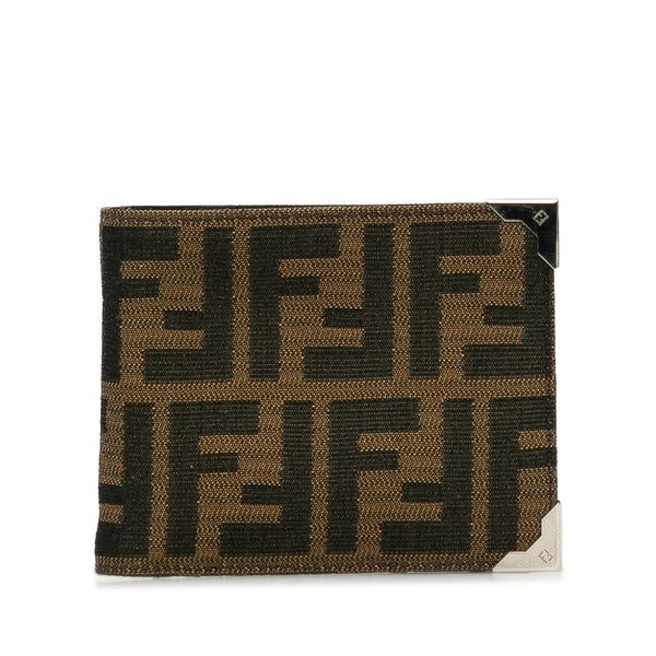 フェンディ ズッカ 札入れ 7M0165 ブラウン キャンバス レディース FENDI 【中古】