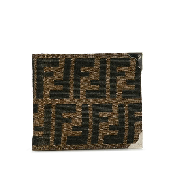 フェンディ ズッカ 札入れ 7M0165 ブラウン キャンバス レディース FENDI 【中古】