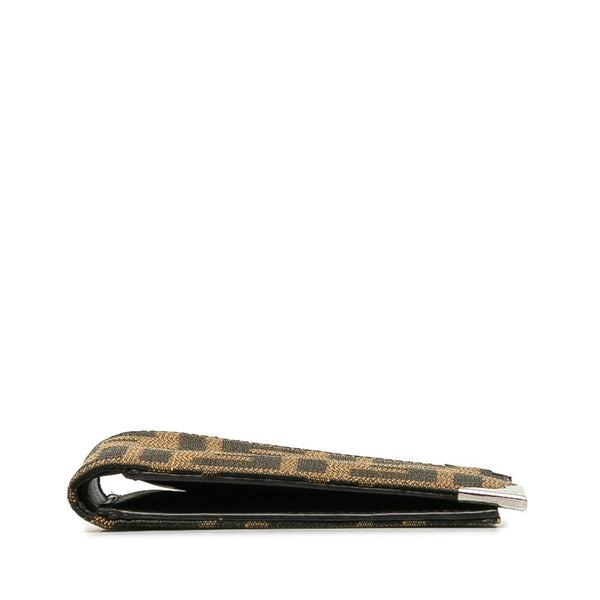 フェンディ ズッカ 札入れ 7M0165 ブラウン キャンバス レディース FENDI 【中古】