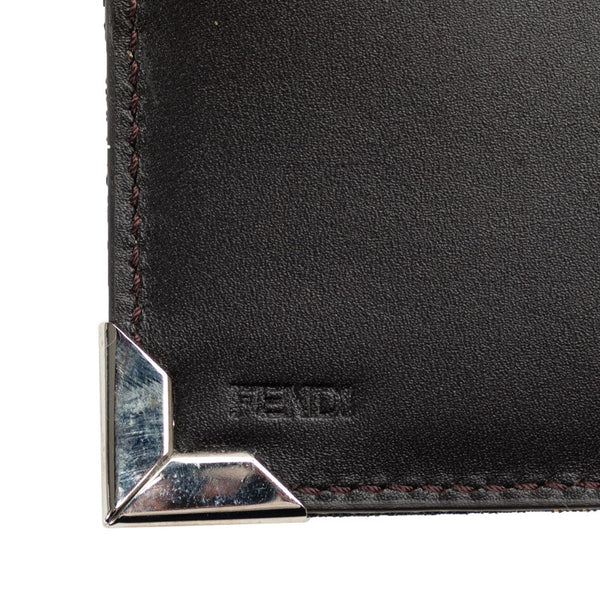 フェンディ ズッカ 札入れ 7M0165 ブラウン キャンバス レディース FENDI 【中古】