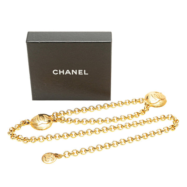 シャネル ヴィンテージ ココマーク ベルト ゴールド メッキ レディース CHANEL 【中古】