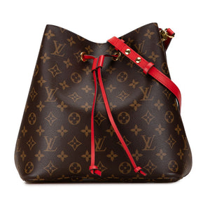 ルイ ヴィトン モノグラム ネオノエ ショルダーバッグ M44021 コクリコ レッド ブラウン PVC レザー レディース LOUIS VUITTON 【中古】