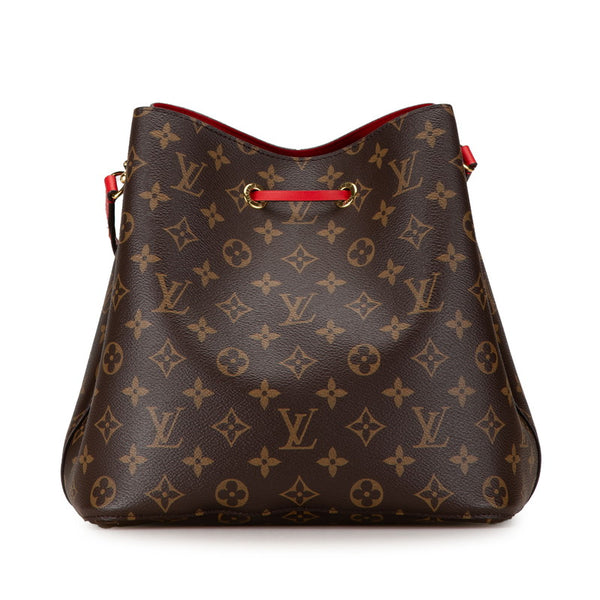 ルイ ヴィトン モノグラム ネオノエ ショルダーバッグ M44021 コクリコ レッド ブラウン PVC レザー レディース LOUIS VUITTON 【中古】