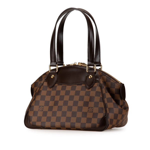 ルイ ヴィトン ダミエ ヴェローナPM ハンドバッグ N41117 ブラウン PVC レザー レディース LOUIS VUITTON 【中古】