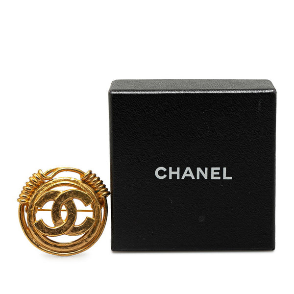 シャネル ヴィンテージ ココマーク ブローチ ゴールド メッキ レディース CHANEL 【中古】