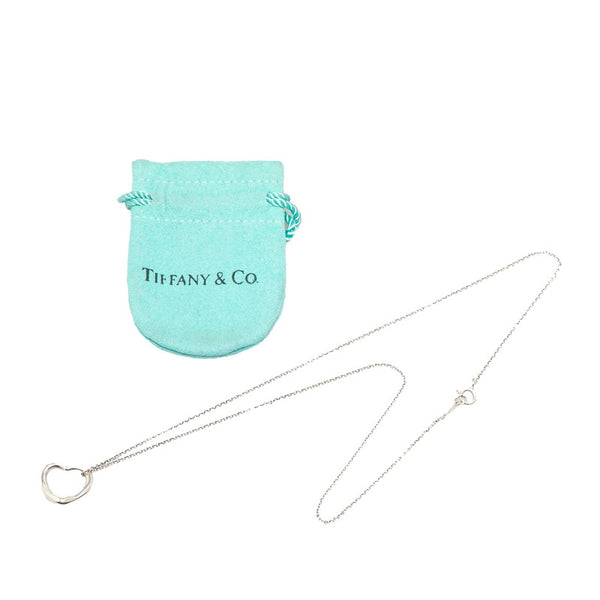 ティファニー オープンハート ネックレス SV925 シルバー レディース TIFFANY&Co. 【中古】