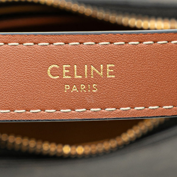 セリーヌ トリオンフ アヴァ ハンドバッグ ワンショルダーバッグ ブラウン PVC レザー レディース CELINE 【中古】
