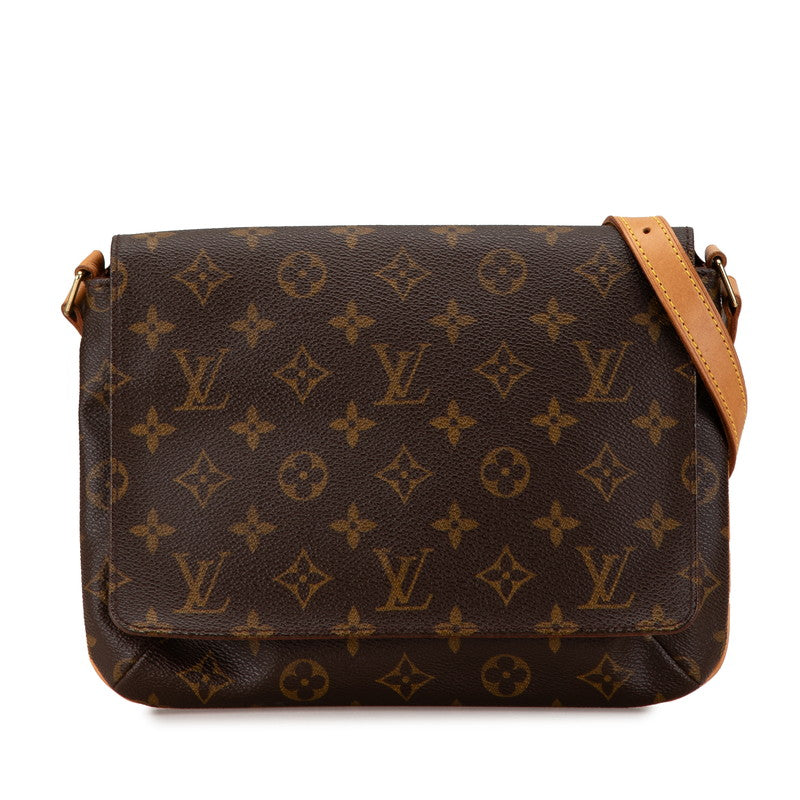 ルイ ヴィトン モノグラム ミュゼット タンゴ ショート ショルダーバッグ M51257 ブラウン PVC レザー レディース LOUIS VUITTON 【中古】