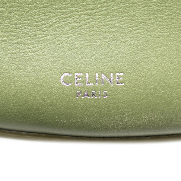 セリーヌ ビッグバッグ ナノ バケット ハンドバッグ ショルダーバッグ 2WAY 187243 カーキ グリーン レザー レディース CELINE 【中古】