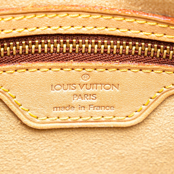 ルイ ヴィトン モノグラム ルーピングGM ショルダーバッグ ハンドバッグ M51145 ブラウン PVC レザー レディース LOUIS VUITTON 【中古】