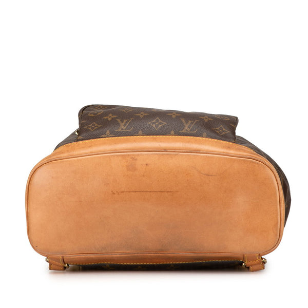 ルイ ヴィトン モノグラム モンスリGM リュック バックパック M51135 ブラウン PVC レザー レディース LOUIS VUITTON 【中古】