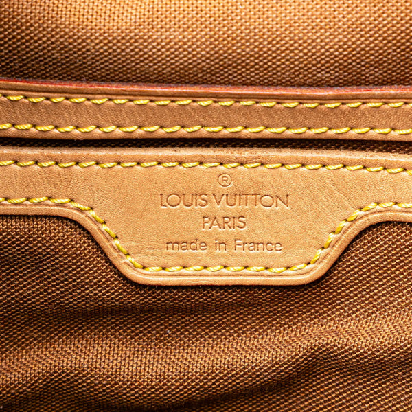 ルイ ヴィトン モノグラム モンスリGM リュック バックパック M51135 ブラウン PVC レザー レディース LOUIS VUITTON 【中古】