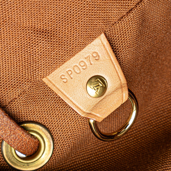 ルイ ヴィトン モノグラム モンスリGM リュック バックパック M51135 ブラウン PVC レザー レディース LOUIS VUITTON 【中古】