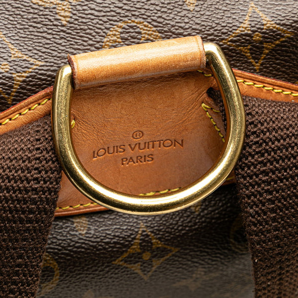 ルイ ヴィトン モノグラム モンスリGM リュック バックパック M51135 ブラウン PVC レザー レディース LOUIS VUITTON 【中古】