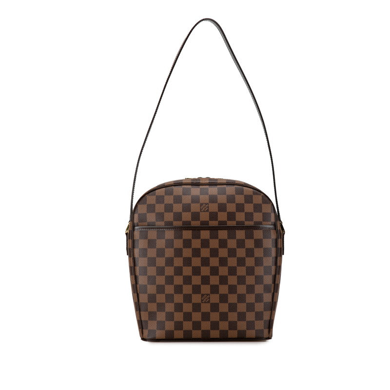 ルイ ヴィトン ダミエ イパネマGM ショルダーバッグ N51292 ブラウン PVC レザー レディース LOUIS VUITTON 【中古】