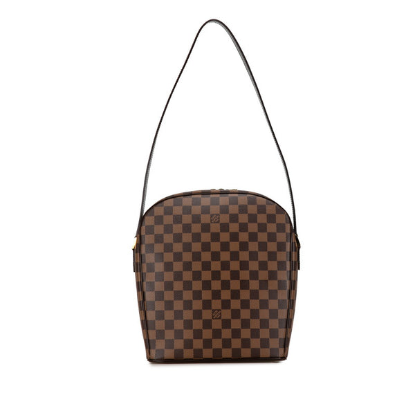 ルイ ヴィトン ダミエ イパネマGM ショルダーバッグ N51292 ブラウン PVC レザー レディース LOUIS VUITTON 【中古】