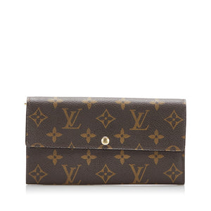 ルイ ヴィトン モノグラム ポルトフォイユ サラ 長財布 ロングウォレット M61734 ブラウン PVC レディース LOUIS VUITTON 【中古】