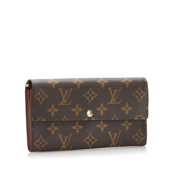 ルイ ヴィトン モノグラム ポルトフォイユ サラ 長財布 ロングウォレット M61734 ブラウン PVC レディース LOUIS VUITTON 【中古】