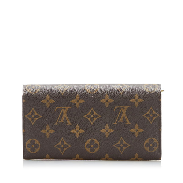 ルイ ヴィトン モノグラム ポルトフォイユ サラ 長財布 ロングウォレット M61734 ブラウン PVC レディース LOUIS VUITTON 【中古】