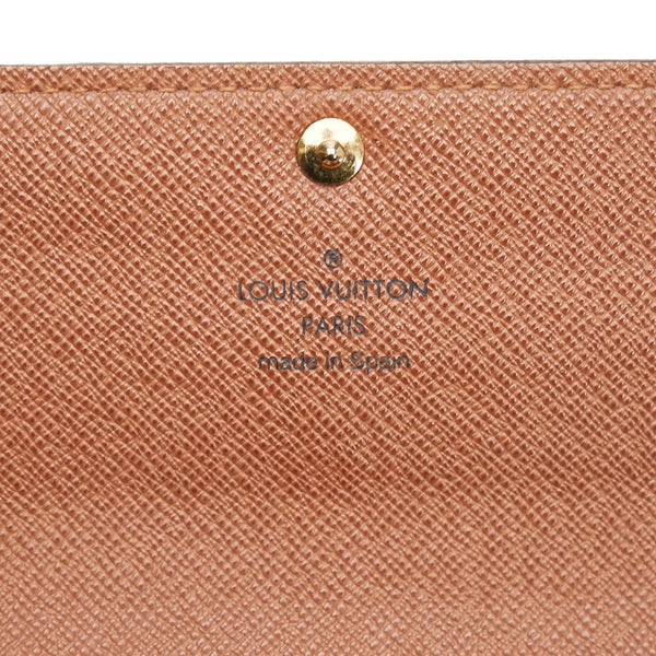 ルイ ヴィトン モノグラム ポルトフォイユ サラ 長財布 ロングウォレット M61734 ブラウン PVC レディース LOUIS VUITTON 【中古】