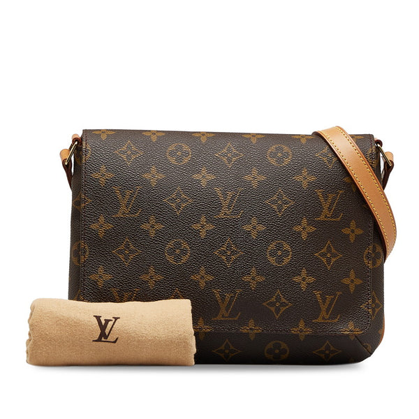 ルイ ヴィトン モノグラム ミュゼット タンゴ ショート ショルダーバッグ M51257 ブラウン PVC レザー レディース LOUIS VUITTON 【中古】