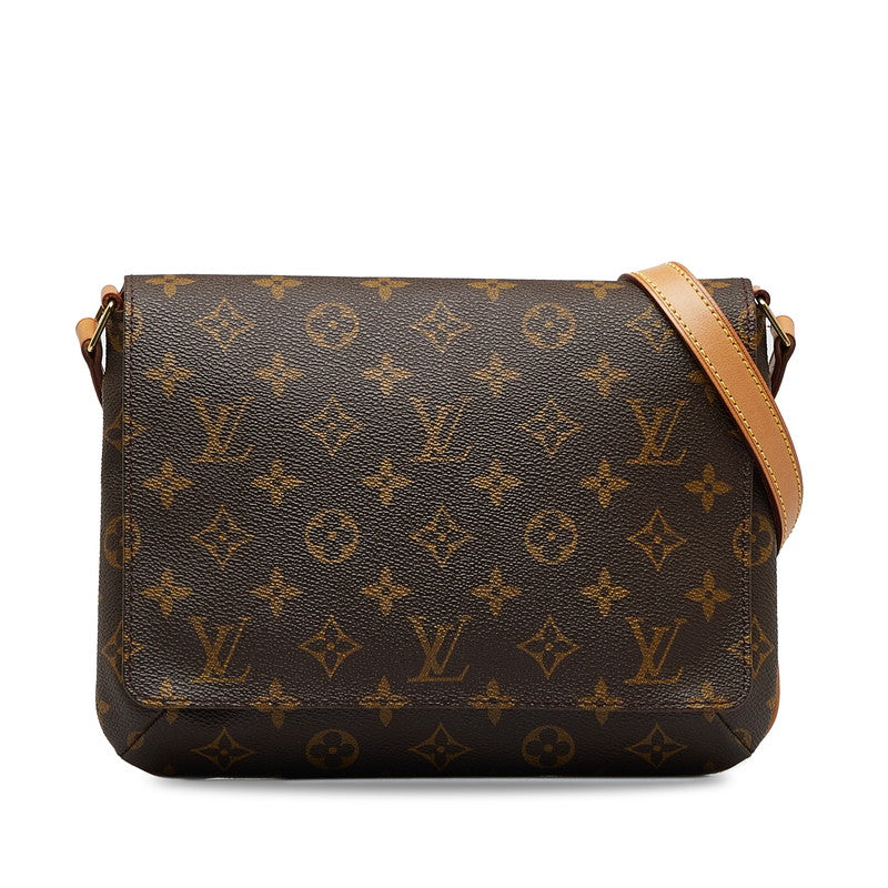 ルイ ヴィトン モノグラム ミュゼット タンゴ ショート ショルダーバッグ M51257 ブラウン PVC レザー レディース LOUIS VUITTON 【中古】