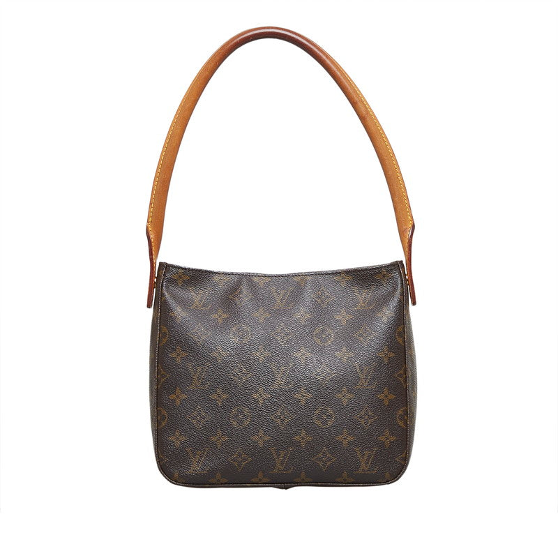 ルイ ヴィトン モノグラム ルーピングMM ショルダーバッグ M51146 ブラウン PVC レザー レディース LOUIS VUITTON 【中古】