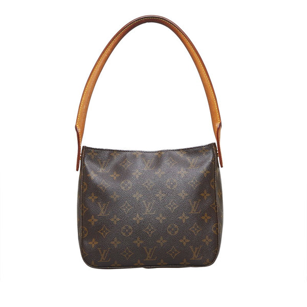 ルイ ヴィトン モノグラム ルーピングMM ショルダーバッグ M51146 ブラウン PVC レザー レディース LOUIS VUITTON 【中古】