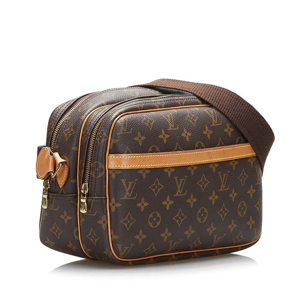 ルイ ヴィトン モノグラム リポーターPM 斜め掛け ショルダーバッグ M45254 ブラウン PVC レザー レディース LOUIS VUITTON 【中古】