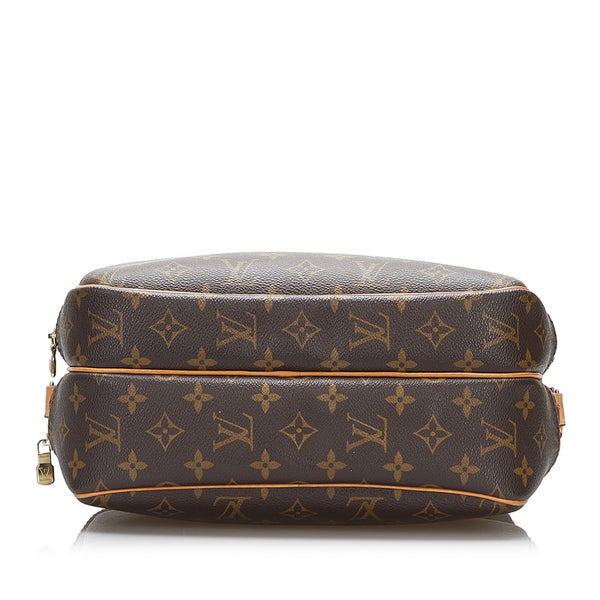 ルイ ヴィトン モノグラム リポーターPM 斜め掛け ショルダーバッグ M45254 ブラウン PVC レザー レディース LOUIS VUITTON 【中古】