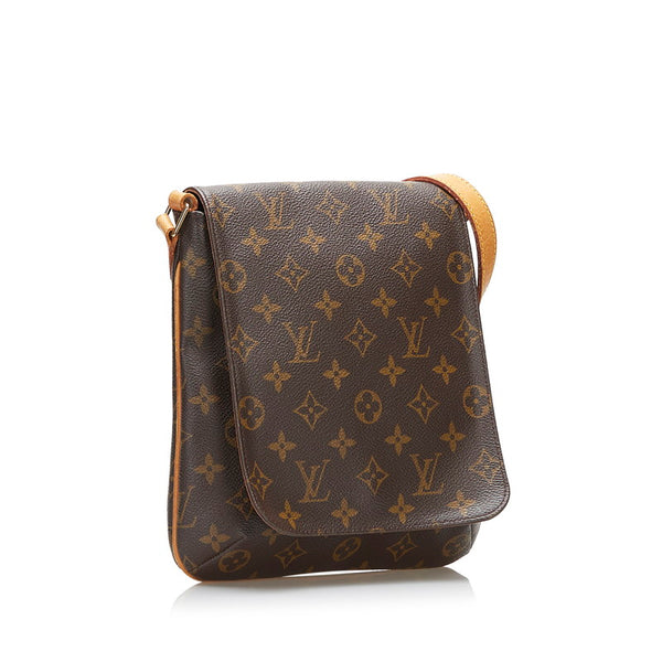 ルイ ヴィトン モノグラム ミュゼットサルサ ショート ショルダーバッグ M51258 ブラウン PVC レザー レディース LOUIS VUITTON 【中古】