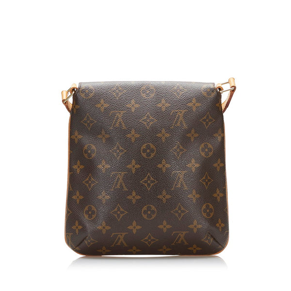 ルイ ヴィトン モノグラム ミュゼットサルサ ショート ショルダーバッグ M51258 ブラウン PVC レザー レディース LOUIS VUITTON 【中古】