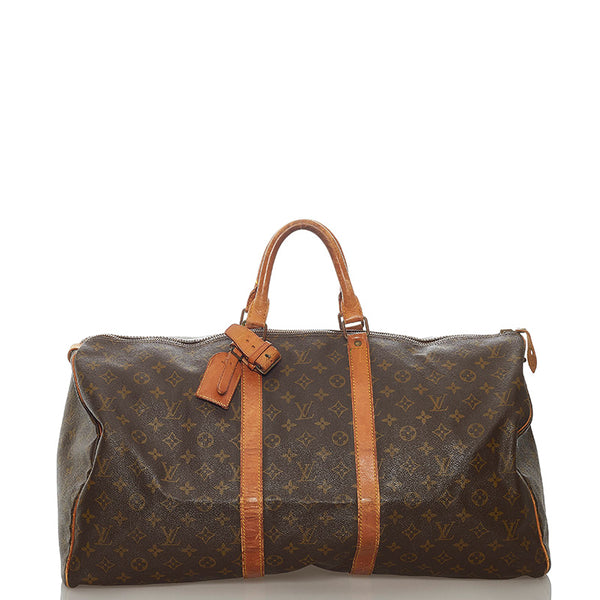 ルイ ヴィトン モノグラム 旧 キーポル55 M41424 ブラウン PVC レザー ボストンバッグ レディース LOUIS VUITTON 【中古】