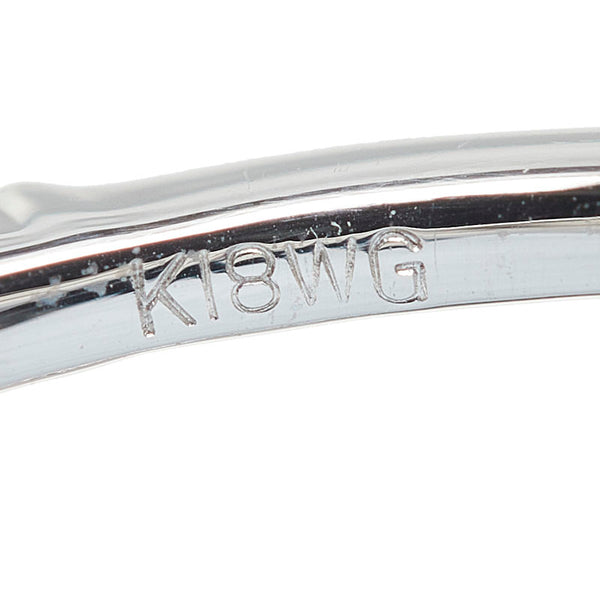 K18WG ホワイトゴールド ダイヤ0.20ct ダイヤ0.207ct リング 指輪 レディース 6号 【中古】