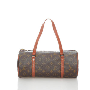 ルイ ヴィトン モノグラム 旧パピヨン30 ハンドバッグ M51385 ブラウン PVC レザー レディース LOUIS VUITTON 【中古】