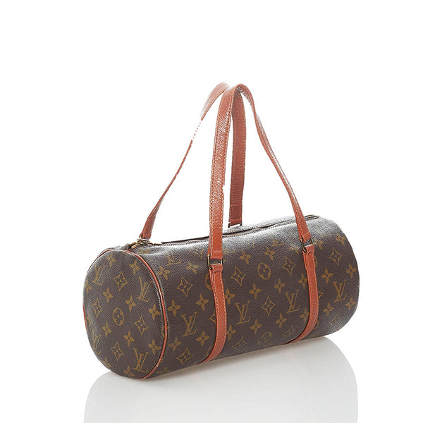 ルイ ヴィトン モノグラム 旧パピヨン30 ハンドバッグ M51385 ブラウン PVC レザー レディース LOUIS VUITTON 【中古】