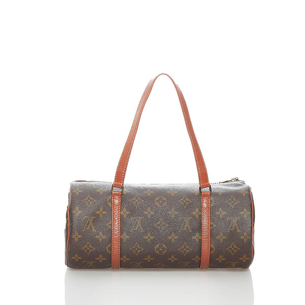 ルイ ヴィトン モノグラム 旧パピヨン30 ハンドバッグ M51385 ブラウン PVC レザー レディース LOUIS VUITTON 【中古】